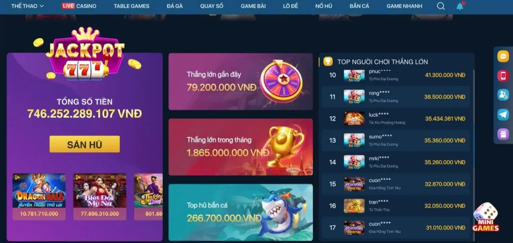 Banner thưởng hàng ngày và vòng quay miễn phí